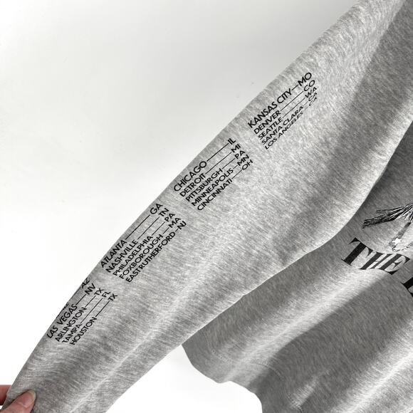 Taylor Swift Eras 2023 Concert Tour Official Merchandise Sweatshirt Sz L Gray - Picture 3 of 11